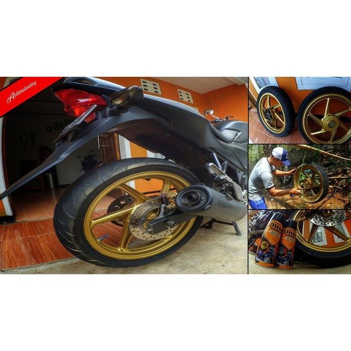Pilihan- Cat Pilox Diton Gold 835 300Cc Warna Emas Velg Mesin Sepeda Motor Mobil