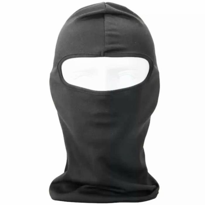 Balaclava masker ninja hitam polos