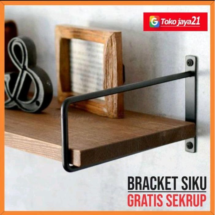 

New [COD]Brecket Ambalan siku besi penyangga Rak Dinding ambalan