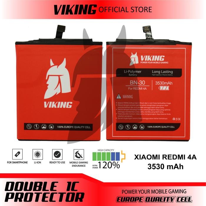 VIKING Baterai Redmi 4A BN30 Double Power