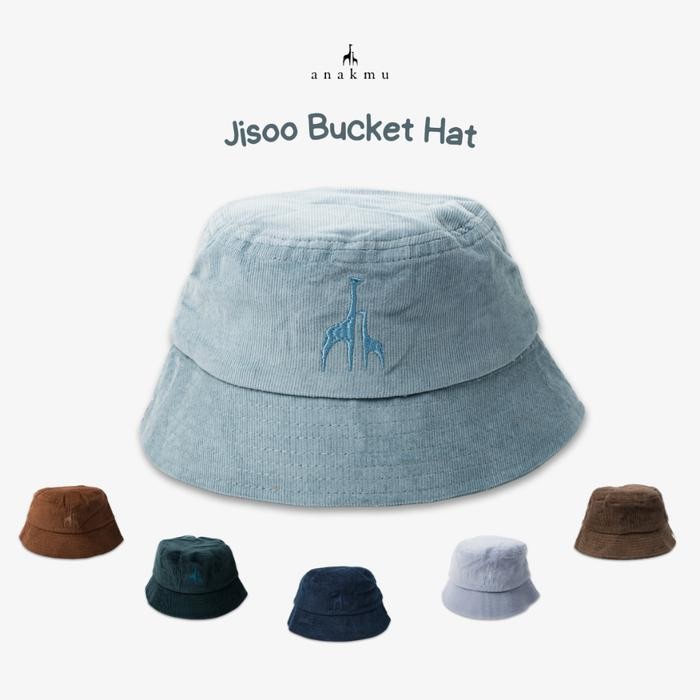 Pilihan- Anakmu - Jisoo Topi Bucket Hat Anak Katun Corduroy Premium Fashion