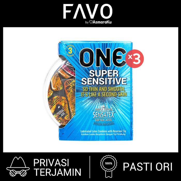 KJ k0nd0m Tipis - ONE Super Sensitive 3 Pcs - 3 Box