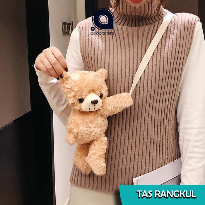 Pilihan- Tas Boneka Selempang Korea Beruang Lucu - Tas Boneka Anak Lucu Fashion