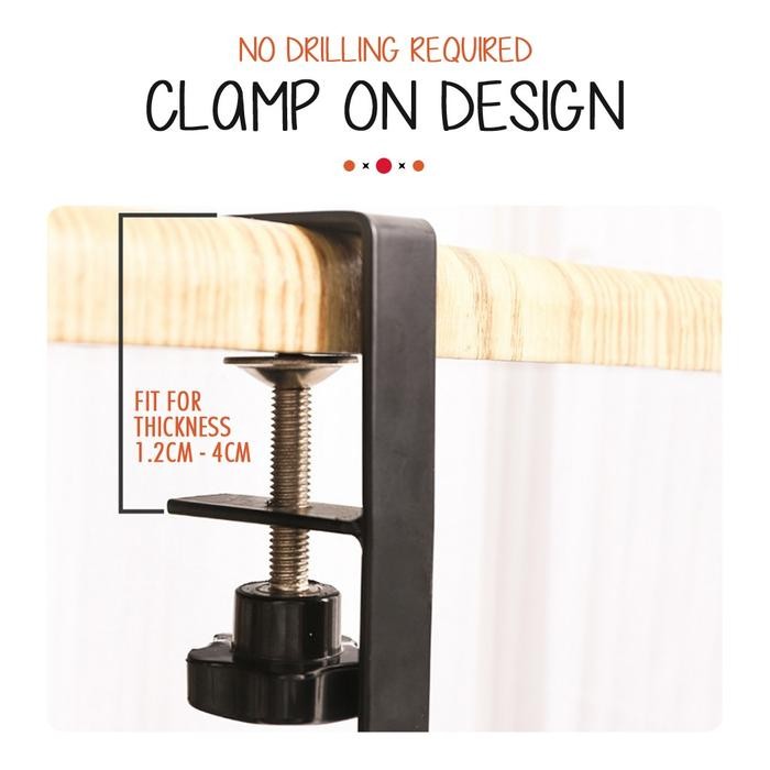 

All For Work Cable Management Mora Rak Kabel Meja Desk Organizer Rak Penyimpanan Bawah Meja Tray