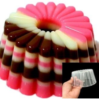 Pilihan- Cetakan Puding Agar Agar Jelly Plastik Model Bunga Dia. 15 X 7 Cm