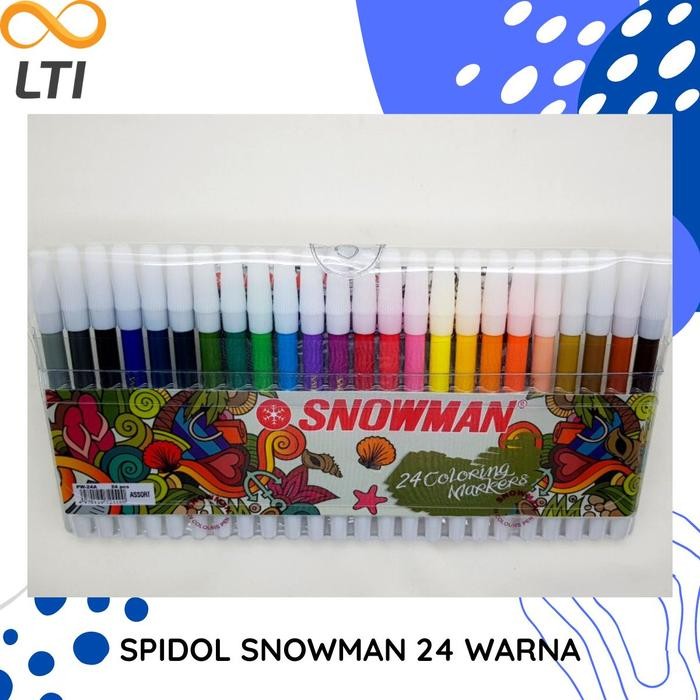

OJ Spidol Snowman 24 warna PW-24A Stationery