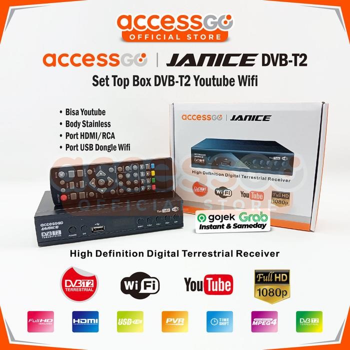 New Set Top Box AccessGo Janice TV Digital receiver Full HD
