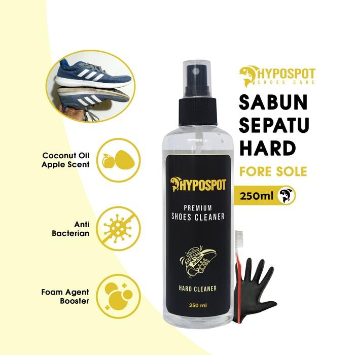 Ready Hard Cleaner Hypospot For Outsole Midsole 250ml Sabun Outsole Midsole Canvas Putih -Pembersih