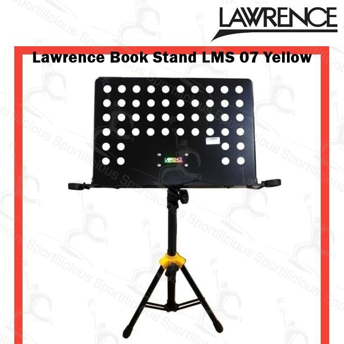 Alat Musik Lawrence Book Stand + Mic Clip LMS-07 Original