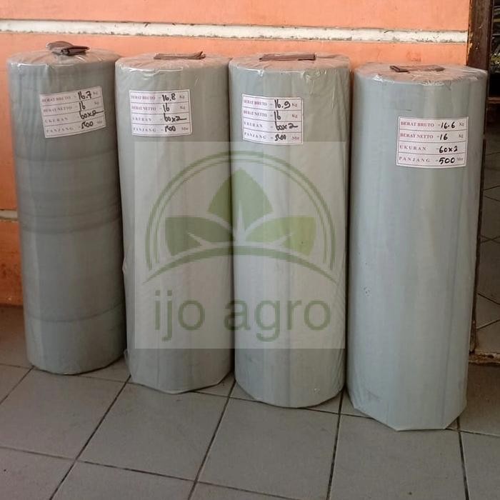 plastik mulsa murah hitam perak 1 roll lebar 1,2 m panjang 500 m