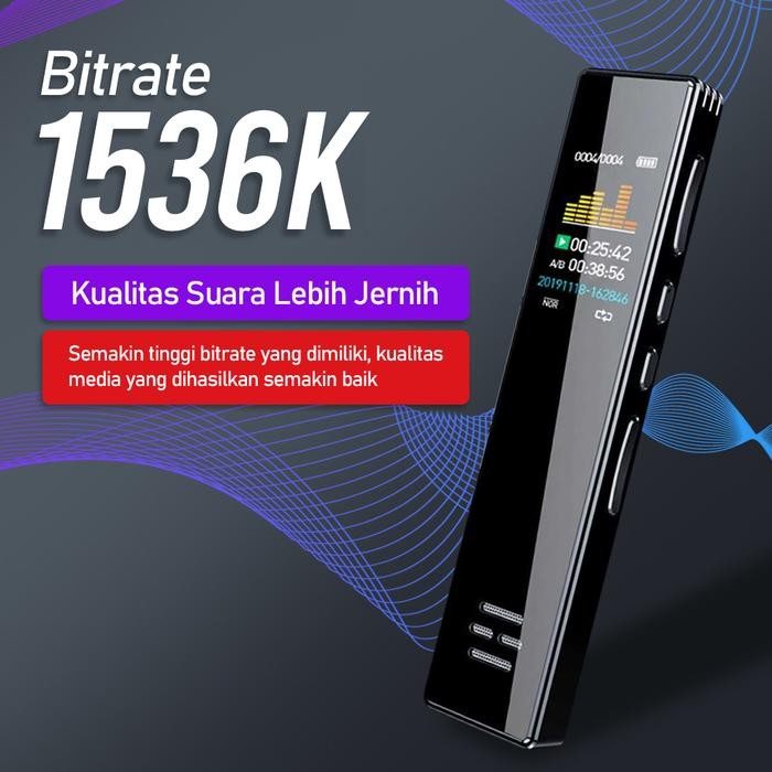 Terlaris Perekam Suara Audio Voice Recorder Alat Perekam Suara Youtuber Jernih SALE
