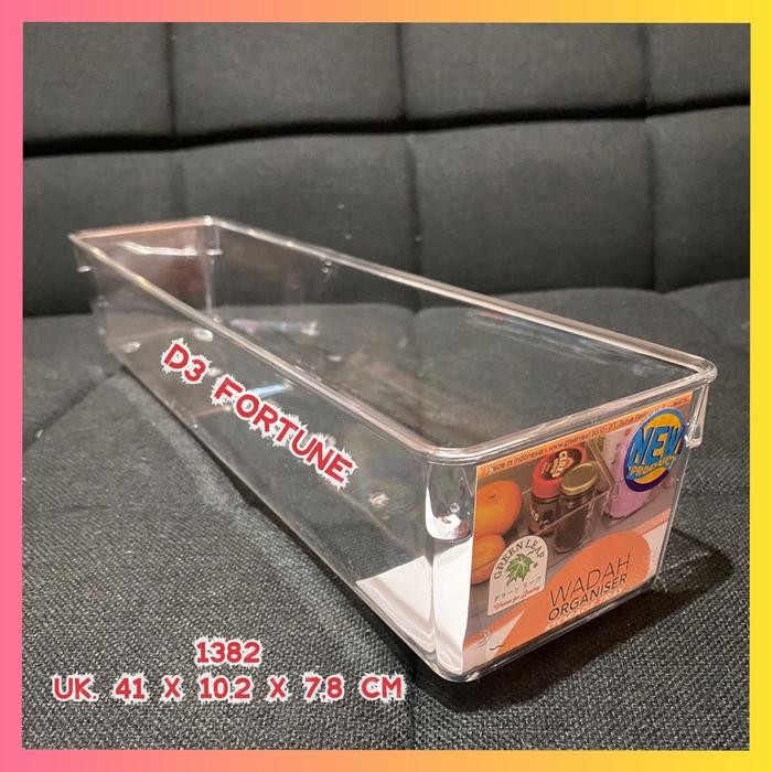 Green Leaf 1382 Wadah Penyimpanan Acrilic Serbaguna