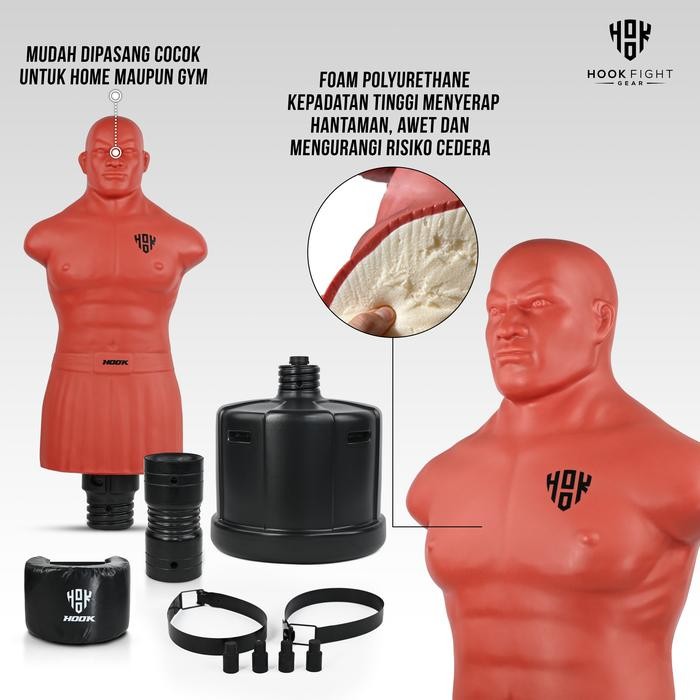 YOK DI ORDER SAMSAK BERDIRI MANUSIA HOOK BOXING BOB DUMMY BONEKA BOXING TINJU HOOK
