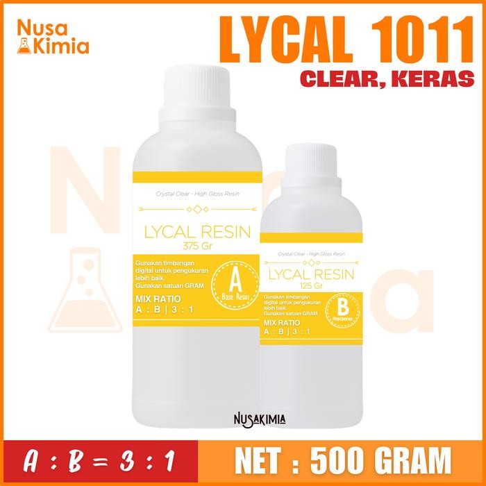 New Resin Lycal 1011 500 GRAM - Hasil Keras, Sangat Minim Bubble dan Super Bening