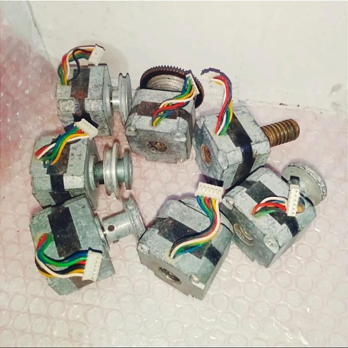 STEPPER BORONGAN 7 PCS 6WIRE Stepping motor nema 17 standand set puler
