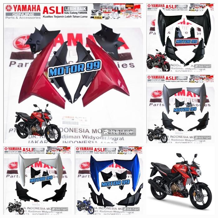 Sayap Tengki Set Vixion Nva Advance Biru Original Ygp