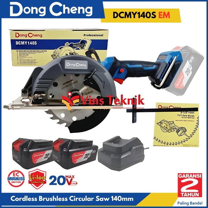 Milwaukee Power Tools - Gergaji Kayu Brushless Circular Saw 140Mm Dcmy 140 Dongcheng Dcmy140