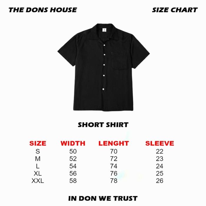 The Don'S House Souto - Workshirt Kemeja Kerah Lengan Pendek Reguler Pria Wanita Promo 