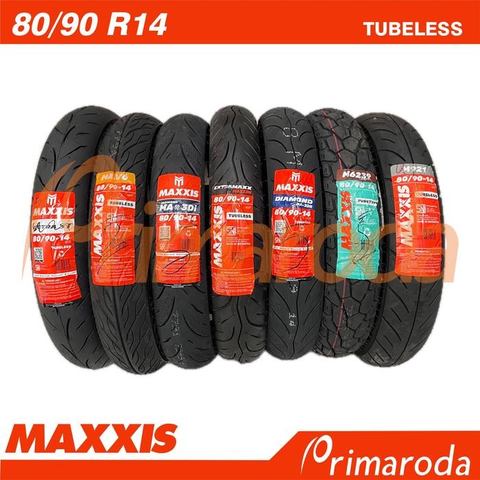 Ban Belakang Yamaha Mio Sporty, Mio J, Tubeless MAXXIS 80/90 Ring 14