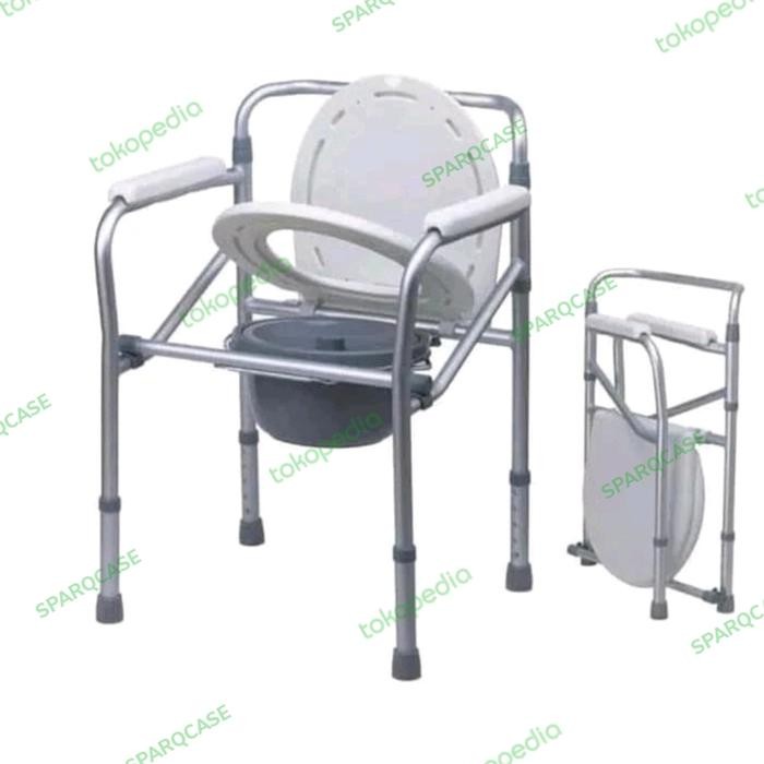 Ready Korsi BAB Standar Tanpa Roda - Commode Chair Standard