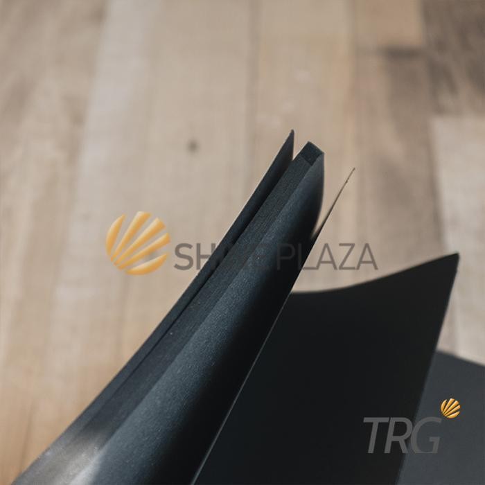 Buku Tulis Catatan B5 Hitam TRG - Black Plain Paper Notebook TRG