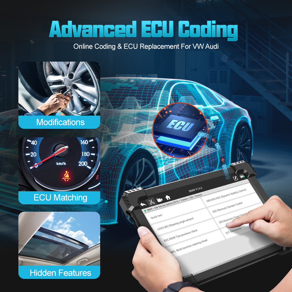 ANCEL X7 OBD2 AUTOMOTIVE SCANNER PROFESSIONAL OBD SCANNER FULL SYSTEM ABS OIL EPB SAS RESET