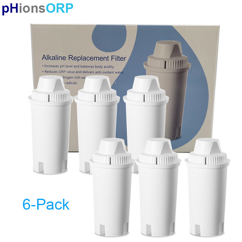 3/6 Pack Alkaline Brita Water Filter Replacement - Brita Pitchers Compatible Alkaline Water Pitcher 
