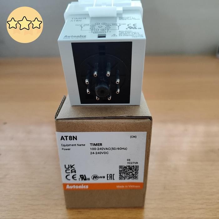 New At-8N Timer Autonics At8N Autonic Power Supply 100-240Vac , 24-240Vdc Terlariss !!