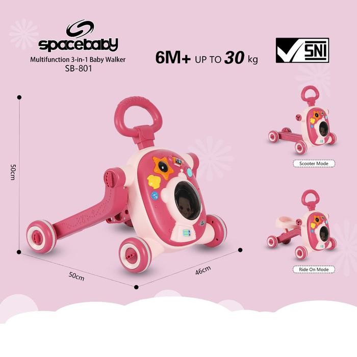 TGR Push Walker Baby Walker Space Baby SpaceBaby SB 801 SB801 SB-801 3in1