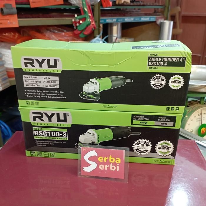 -Mesin Gerinda Ryu 4"-Mesin Gerinda Grinda Tangan 4" Ryu