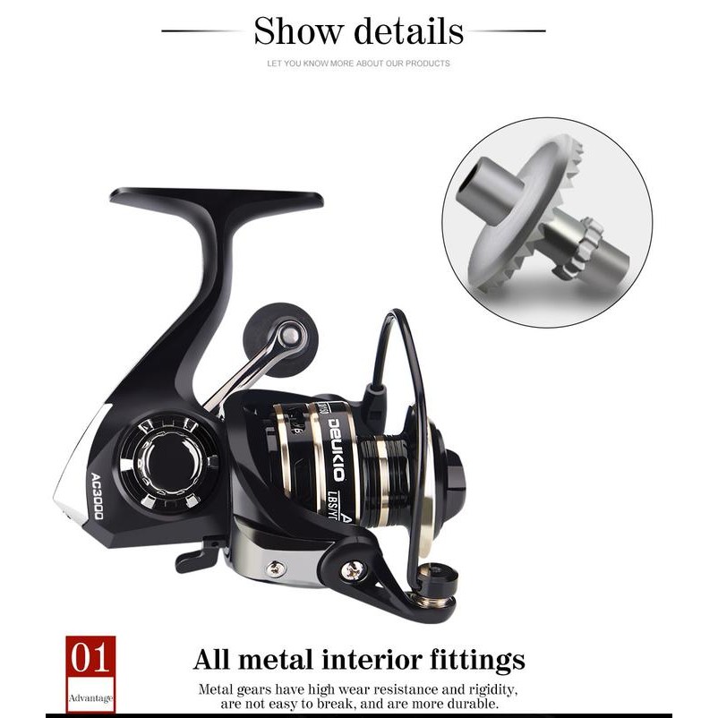 Ready Stock Pancing Full Besi Laut Ukuran Rell Ril Real Cuci Gudang Original Reel Pancing Metal Real