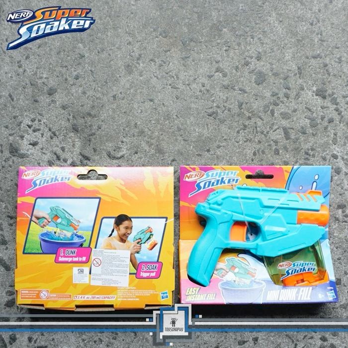 STOK TERBATAS  NERF SUPER SOAKER MINI DUNK FILL FAST ISI AIR INSTANT RAPID WATER GUN BLASTER