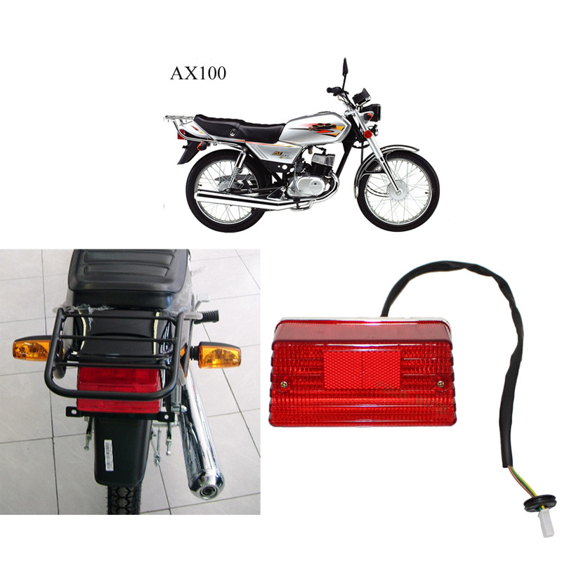 Motorcycle Tail Lamp Rear Brake Stop Light for Haojue Suzuki Qingqi Jingcheng AX100 A100 GS125