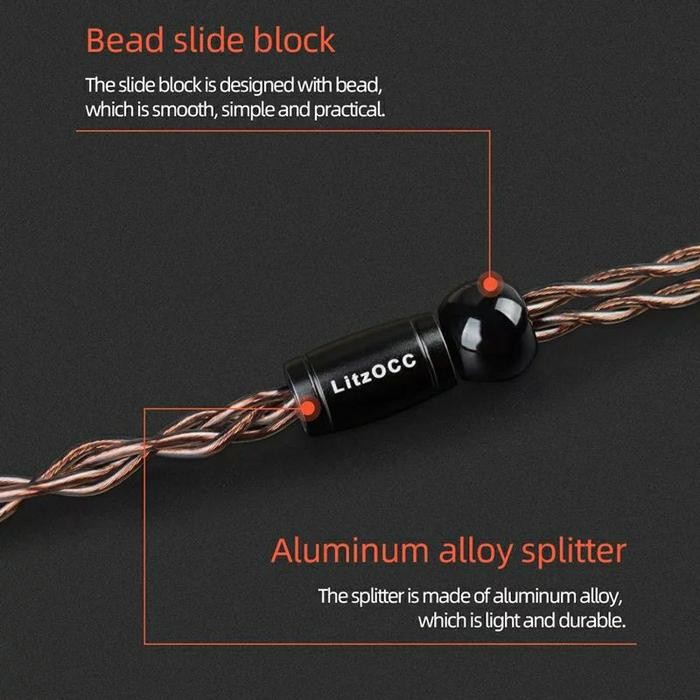Nicehck Litzocc 4N Litz Occ Copper Earphone Upgrade Cable