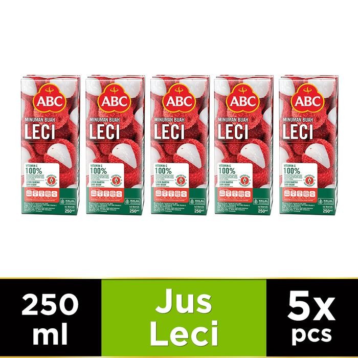 InstanChatYaa- Abc Jus Leci 250 Ml - Multi Pack 5 Pcs