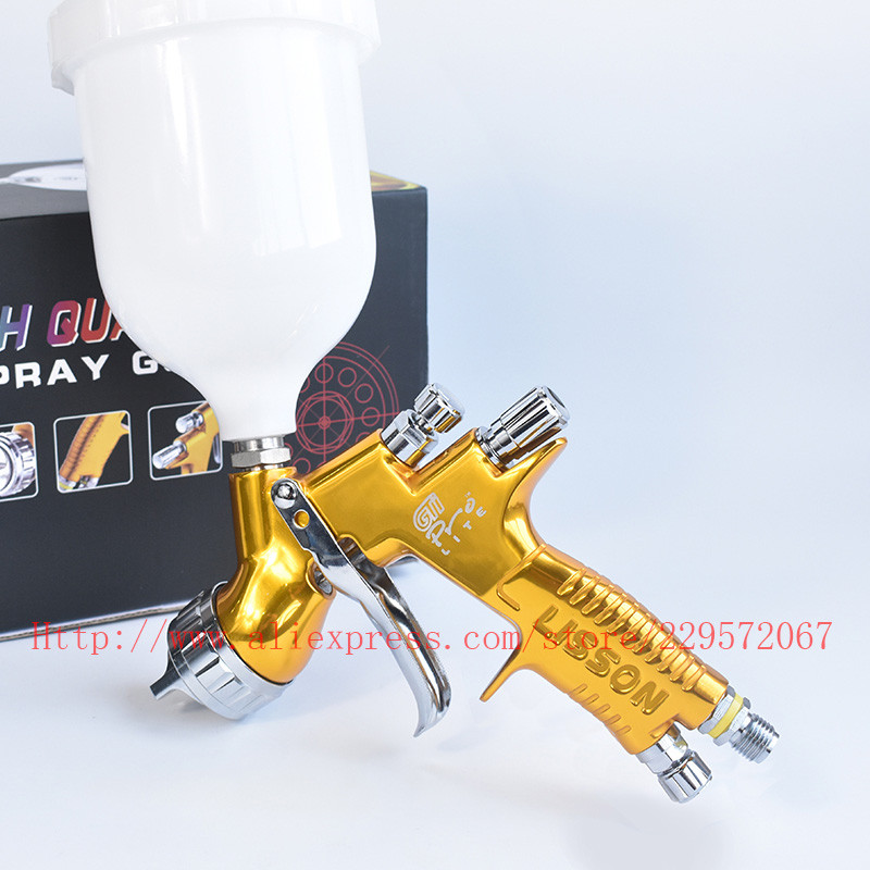 HVLP spray gun manual spray gun gravity spray gun 1.3mm 600CC professional paint spray gun with acce