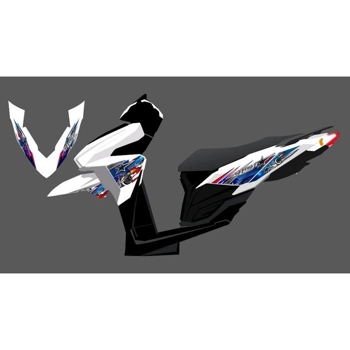 STRIPING STICKER VARIO LED OLD 125/150 TRANSPARAN LIVERY DIESEL Motorcycle