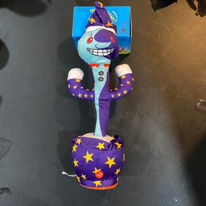COD Boneka badut Goyang Lampu dan Bicara / Boneka badut Joget/ kaktus goyang /badut joget bisa