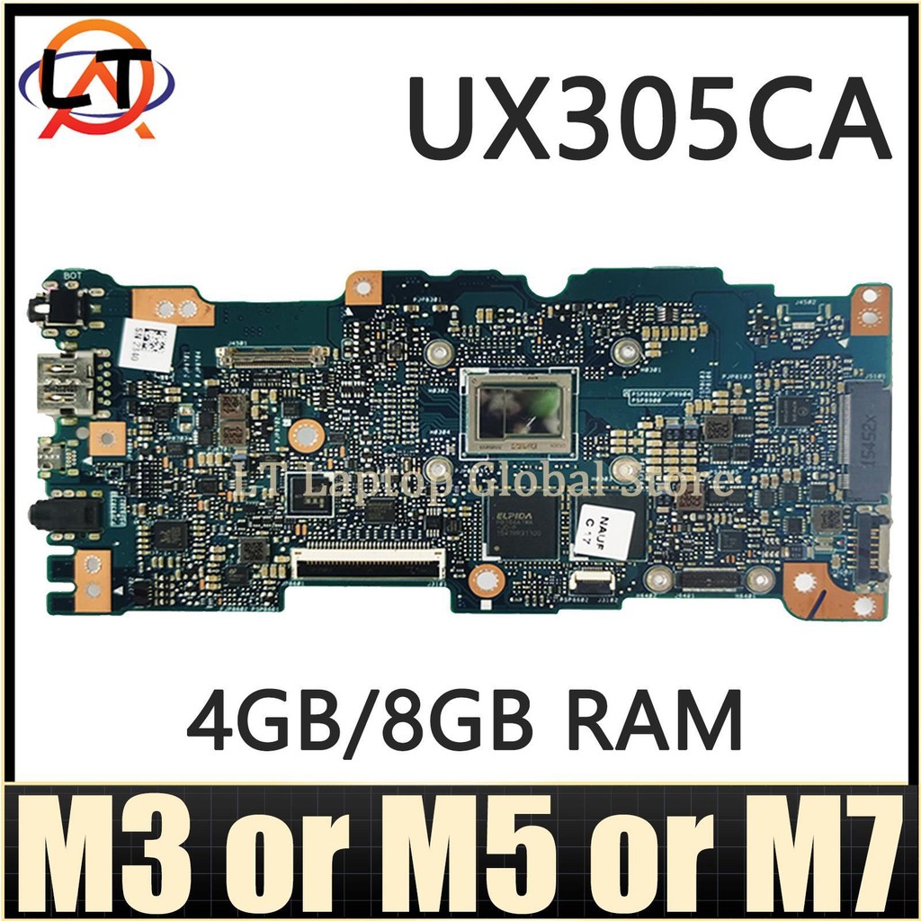 Casing Laptop Mainboard For ASUS Zenbook  U305CA UX305CA Laptop Motherboard M3 M5 M7 CPU 4G/8G-RAM N