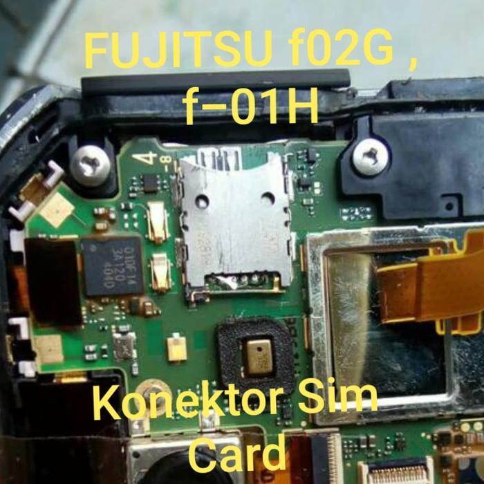 NEW KONEKTOR SIM CARD FUJITSU F02G F01H SIM CARD READER CONNECTOR NANO SIM
