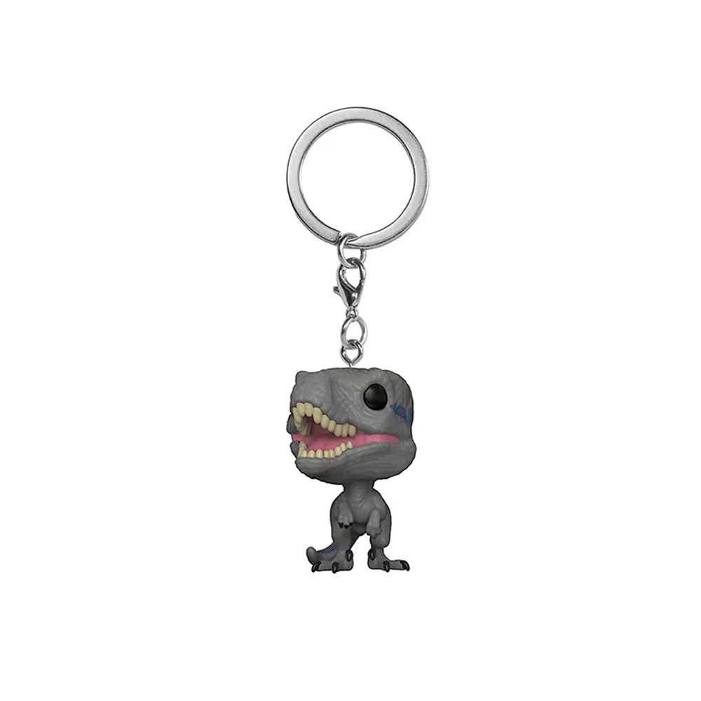 New Pocket Keychain Jurassic World Action Figure Blue Velociraptor Blue T.Rex Collection Toys for