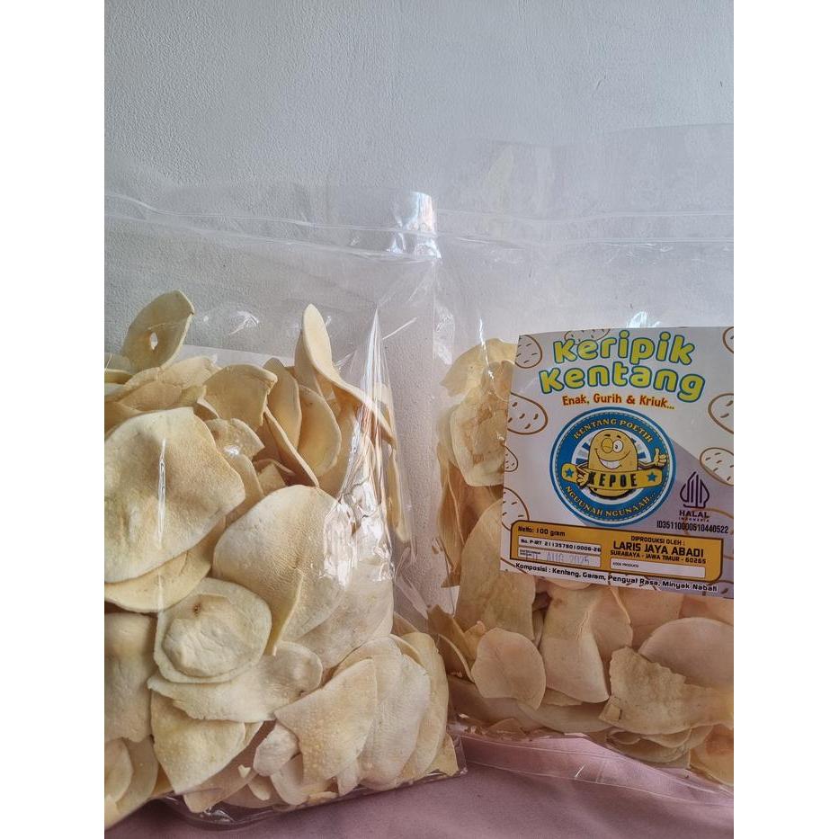 Kripik Kentang Putih Gurih Renyah - Kripik Kentang Putih Asli - Kripik Kentang Putih Premium Redy