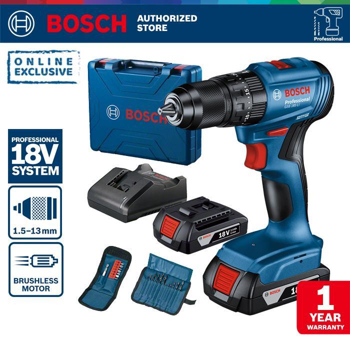 Bosch Brushless Impact Drill With Accessories / Obeng & Kunci Impact Baterai Plus Aksesoris 23Pcs
