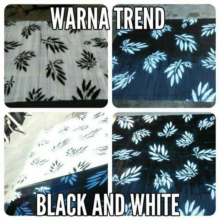 DISKON Tirai Bambu Cat + Motif 2x2m warna custom