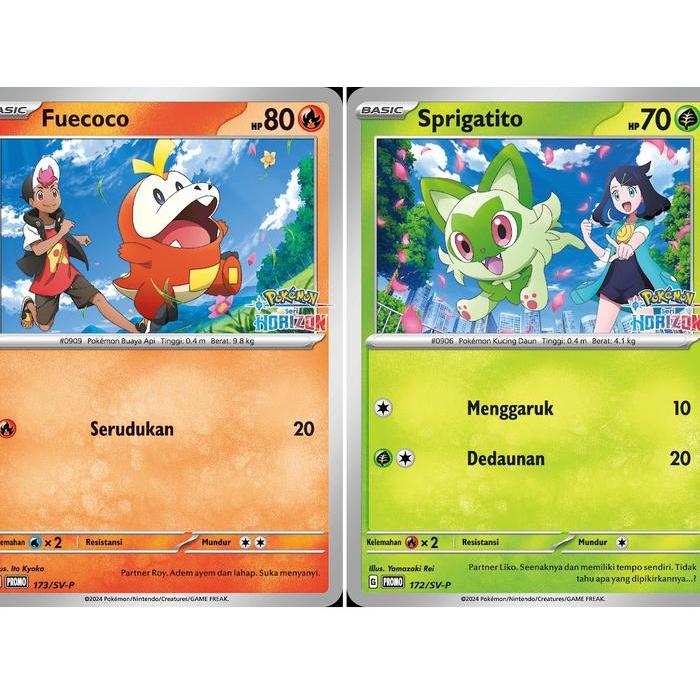 Pokemon TCG Sprigatito & Fuecoco Horizon Bundle (Promo Card)
