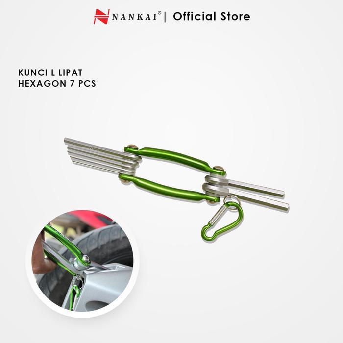 Tekiro - Kunci L Lipat Hexagon 7 Pc
