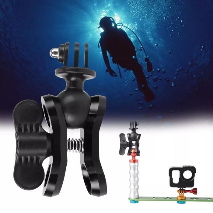 GoPro Butterfly Clip Diving Lights Clamp Mount Ball Connector