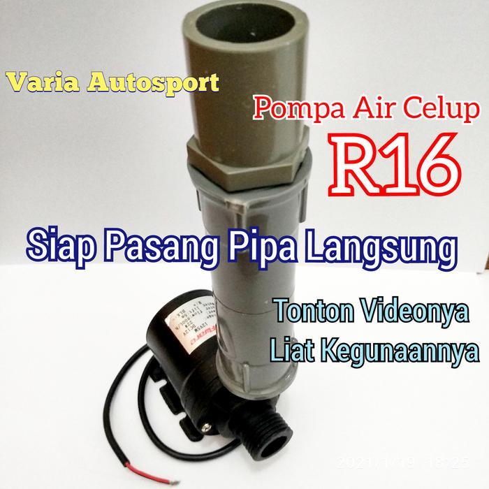 Pompa Air Celup R16 Dc 12V Mini Siap Pasang Pipa 12 Inch Terbaru 
