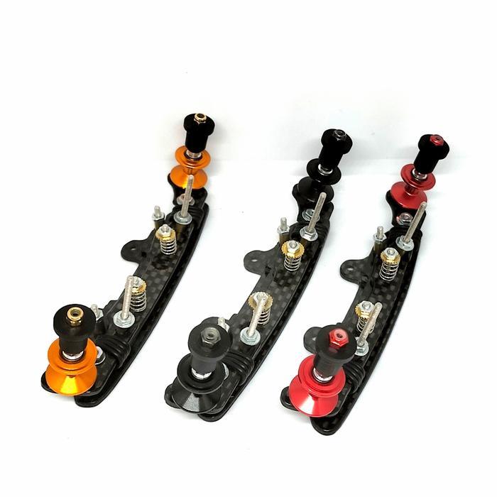 AT Pivot Front Bumper Carbon + Roller Tamiya