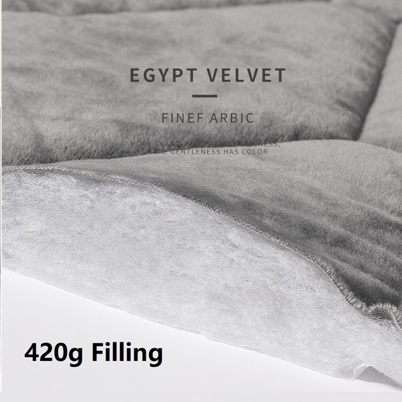 Thicken Velvet Plush Quilted Bed Head Cover Luxury Solid Color Queen Size Bed Back Cover Flannel
